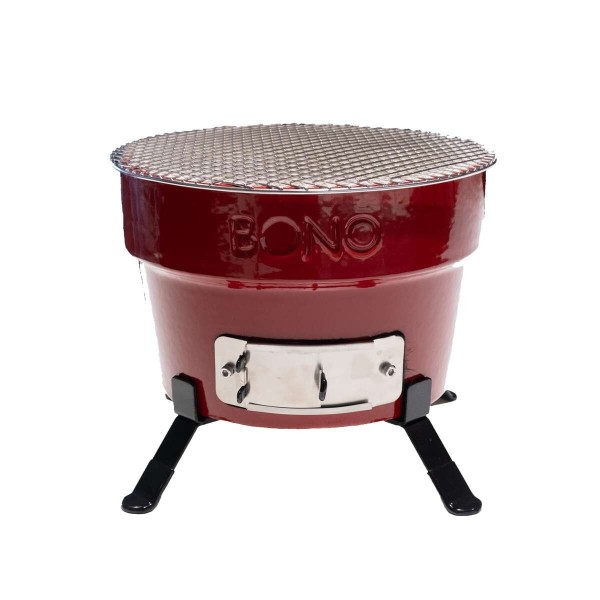 Kamado Bono Hibachi EVO Round Royal Red
