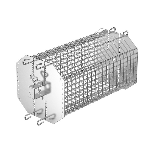 Cesta ajustable para rotisserie. Compatible con kamados a partir de 21"