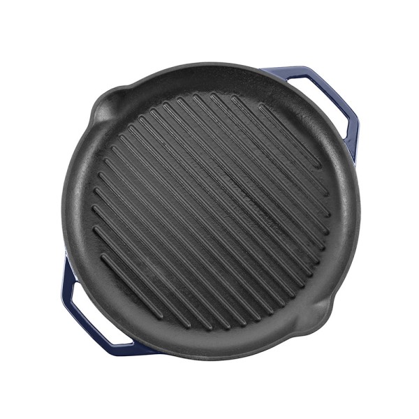 Sartén azul base hierro fundido | Kamadoteca