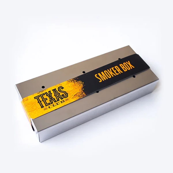 Caja ahumadora de acero inoxidable "Texas Club"
